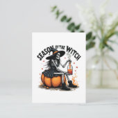 魔女ハロウィー不気味ウィチの季節 案内ポストカード (スタンド正面)