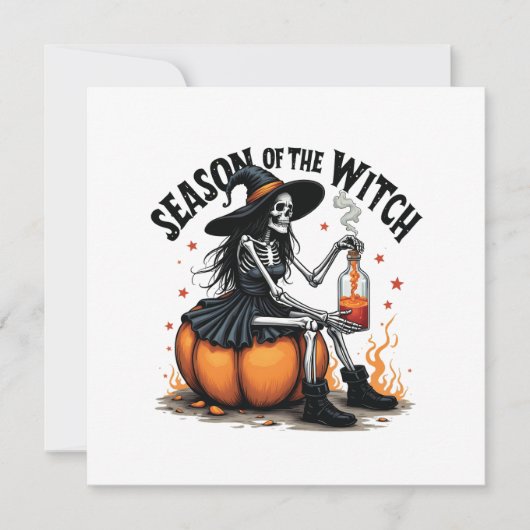 魔女ハロウィー不気味ウィチの季節 案内状 (正面)
