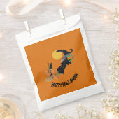 魔女ハローウィンパーティおもしろい カラフル フェイバーバッグ (クリップ留めされた状態)