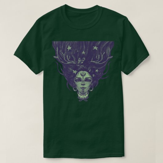 魔女バイキング異教のウィッカ1422 Tシャツ (デザイン正面)