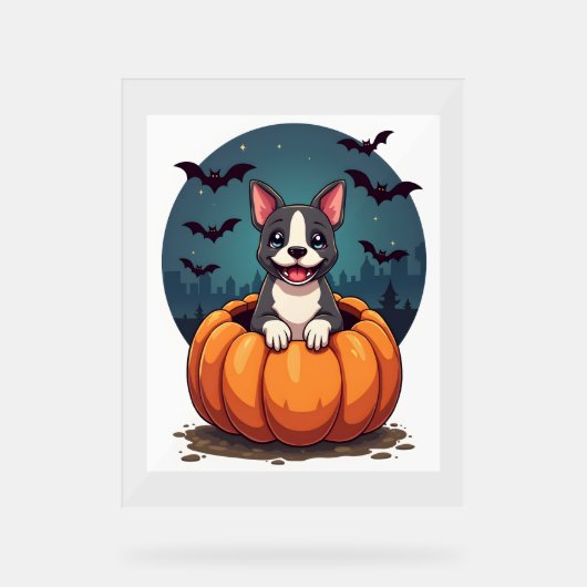 魔女バスセットビール アクリルサイン (正面)