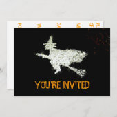 魔女パーティーの招待状 招待状 (正面/裏面)