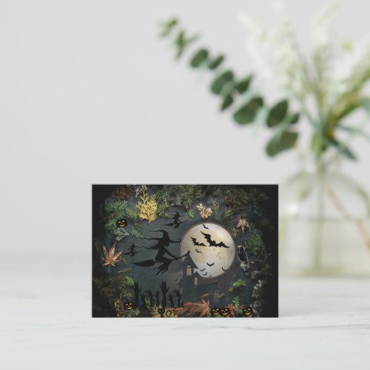 魔女パーティー夜 ノートカード (スタンド正面)