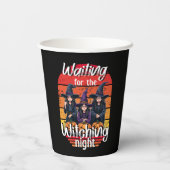 魔女パーティー魔女の夜を待っ不気味て 紙コップ (裏面)