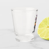 魔女ビール – 魔女を身に着けた猫 ショットグラス (左)