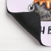 魔女ビール – 魔女を身に着けた猫 マウスパッド (コーナー)