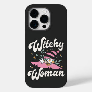 魔女ピンクおもしろいウィッチハロウィーン Case-Mate iPhone 14 PROケース