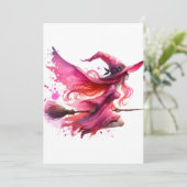 魔女ピンクのハロウィンの日 招待状 (スタンド正面)