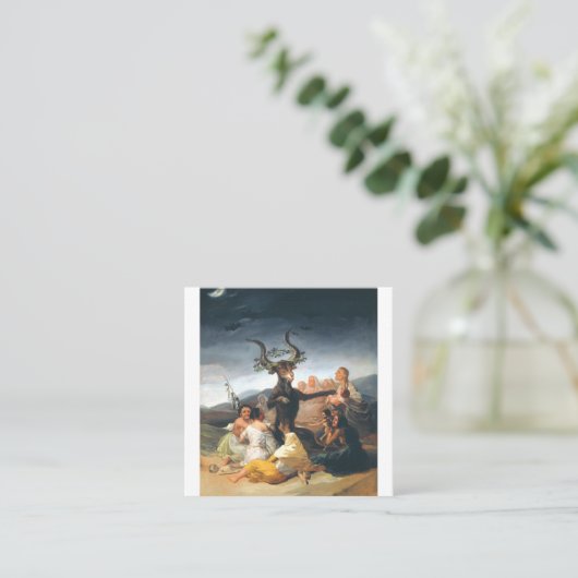 魔女フランシスコゴヤの安息日 スクエア名刺 (スタンド正面)