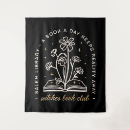 魔女ブッククラブ魔性の本のファンタジーリーダー タペストリー