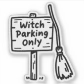 魔女ブロムの駐車看板ドードル シール (正面)