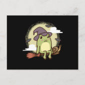 魔女ブロムカタツムリとコテージコアエステティックカエル ポストカード (正面)