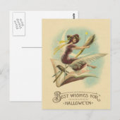 魔女ブロムクレセントムーンブックレイヴン ポストカード (正面/裏面)