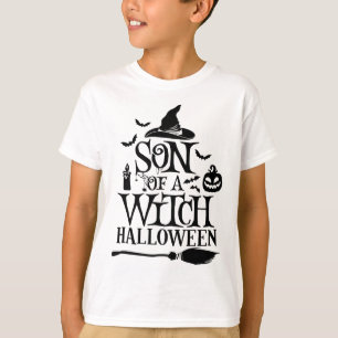 魔女ベビーの面白いハロウィーンの息子 Tシャツ