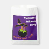 魔女ホットスープおかしいハロウィーン名前をカスタムする フェイバーバッグ (正面)