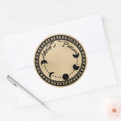 魔女ポションズラベル ラウンドシール (封筒)