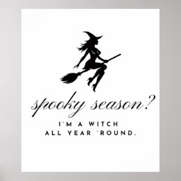 魔女ポスター || ハロウィン & スプーキーシーズン ポスター