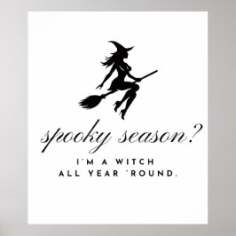 魔女ポスター || ハロウィン & スプーキーシーズン ポスター