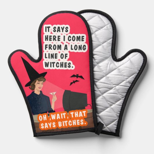 魔女ミット！ 鍋つかみ (正面/裏面)