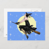 魔女モダンはがき ポストカード (正面/裏面)