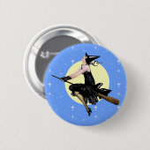 魔女モダンボタン 缶バッジ (正面&裏面)