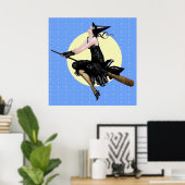 魔女モダンポスター ポスター (ホームオフィス)