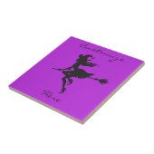 魔女ライディングブルームハロウィーンサンダーコーブ タイル (側面)