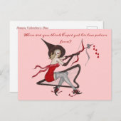 魔女ラブポションバレンタインカード ポストカード (正面/裏面)