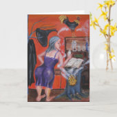 魔女レシピ カード (黄色い花)