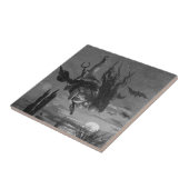 魔女ロシアの：ロシアの陶磁器タイル タイル (側面)