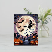 魔女不気味 箔シーズンポストカード (立ち正面)