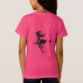 魔女乗馬箒ハロウィン Tシャツ (裏面)