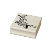 魔女乗馬箒2イラストレーションアートスタンプ ラバースタンプ (スタンプ)