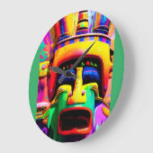 魔女医ケン・ゲージのファンタジーに会った ラージ壁時計 (傾斜)