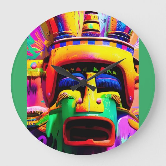 魔女医ケン・ゲージのファンタジーに会った ラージ壁時計 (正面)