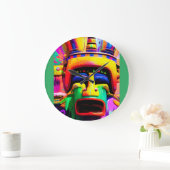 魔女医ケン・ゲージのファンタジーに会った ラージ壁時計 (ホーム)