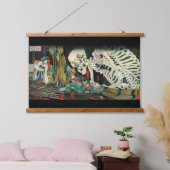 魔女国芳の手による骸骨 吊り下げ型タペストリー (寝室)