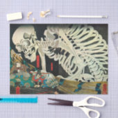 魔女国芳の手による骸骨 薄葉紙 (クラフト)