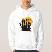 魔女城のフード付き汗シャツ パーカ (正面)