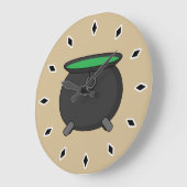 魔女大釜 ラージ壁時計 (傾斜)