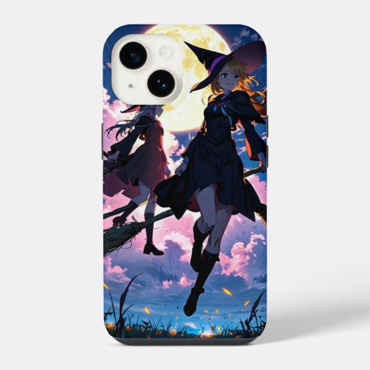 魔女姉妹の飛行 iPhoneケース (裏面)