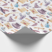 魔女学校キット水彩模様掛け紙 ラッピングペーパー (角)