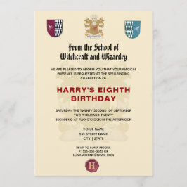 魔女学校誕生日パーティー 招待状