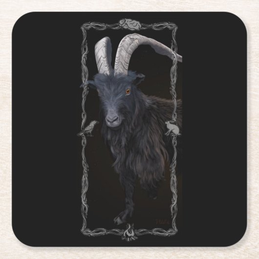 魔女安息日 スクエアペーパーコースター (正面)