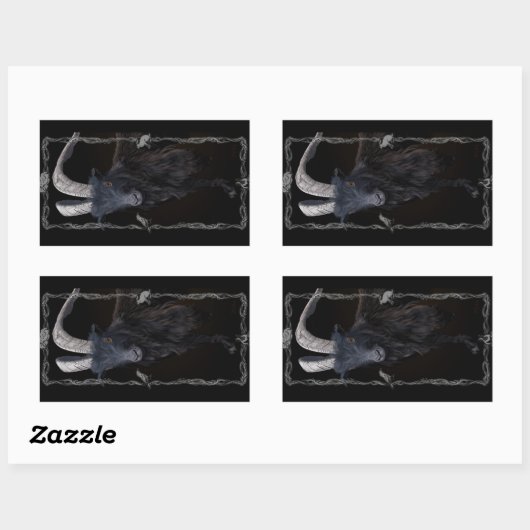 魔女安息日 長方形シール (シート)