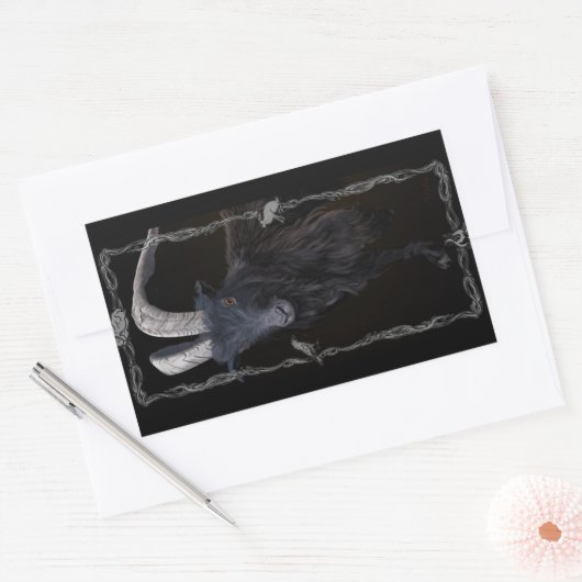 魔女安息日 長方形シール (封筒)