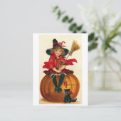 魔女小さな女の子 ポストカード (スタンド正面)