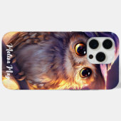 魔女帽をかぶったかわいいフクロウ Case-Mate iPhoneケース (裏面 (横))