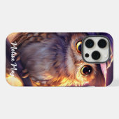 魔女帽をかぶったかわいいフクロウ iPhoneケース (裏面横)