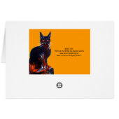 魔女帽付き黒猫ハローウィンパーティ (裏面横)